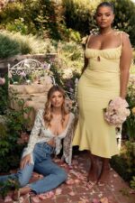 House of CB одећу 68JT717 цларисса гарден принт чипкани врх - Image 14