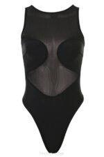 House of CB одећу 68JT718 цхиара црни боди без рукава - Image 8