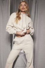 House of CB одећу 68JT735 хало овсена каша превелика дуксерица - Image 2