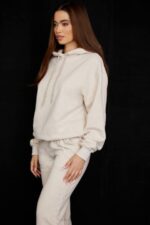 House of CB одећу 68JT735 хало овсена каша превелика дуксерица - Image 8