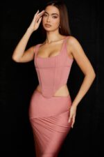 House of CB одећу 68JT73 едетта росе мрежасти корзет - Image 8