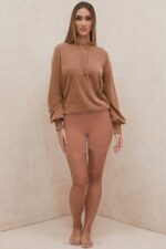 House of CB одећу 68JT777 леки тоффее слоуцхи фит дуксерица - Image 11