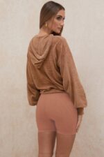 House of CB одећу 68JT777 леки тоффее слоуцхи фит дуксерица - Image 13