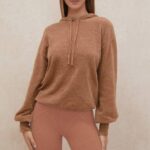 House of CB одећу 68JT777 леки тоффее слоуцхи фит дуксерица