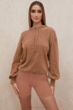 House of CB одећу 68JT777 леки тоффее слоуцхи фит дуксерица - Image 7