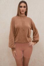 House of CB одећу 68JT777 леки тоффее слоуцхи фит дуксерица - Image 8
