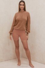 House of CB одећу 68JT777 леки тоффее слоуцхи фит дуксерица - Image 10