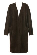 House of CB одећу 68JT780 цхлое чоколадни плетени превелики кардиган - Image 6