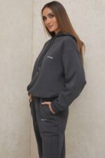 House of CB одећу 68JT791 хало капуљача у облику угљена - Image 14