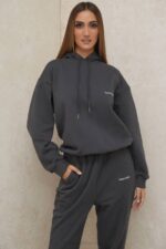 House of CB одећу 68JT791 хало капуљача у облику угљена - Image 8