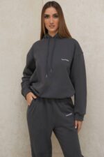 House of CB одећу 68JT791 хало капуљача у облику угљена - Image 9