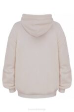 House of CB одећу 68JT792 Огромна бела јакна с капуљачом - Image 4