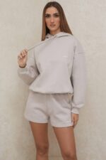 House of CB одећу 68JT793 хало стоне оверсизед хоодие - Image 9