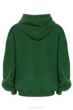 House of CB одећу 68JT794 хало зелена превелика дуксерица - Image 5