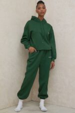 House of CB одећу 68JT794 хало зелена превелика дуксерица - Image 8