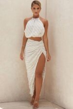 House of CB одећу 68JT806 бетте лан бленд топ без леђа - Image 14