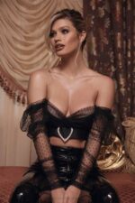 House of CB одећу 68JT810 цлара сакупљена мрежаста копча у облику срца - Image 2