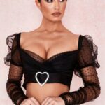 House of CB одећу 68JT810 цлара сакупљена мрежаста копча у облику срца