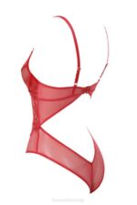 House of CB одећу 68JT815 надиа црвени чипкани боди - Image 11
