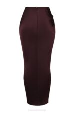 House of CB одећу 68JT837 веспер богата смеђа макси сукња - Image 6