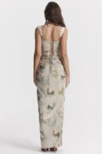 House of CB одећу 68JT869 веспер винтаге цветна макси сукња - Image 11