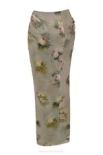 House of CB одећу 68JT869 веспер винтаге цветна макси сукња - Image 4