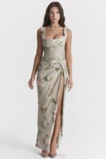 House of CB одећу 68JT869 веспер винтаге цветна макси сукња - Image 8