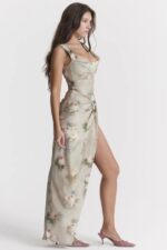 House of CB одећу 68JT869 веспер винтаге цветна макси сукња - Image 10