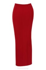 House of CB одећу 68JT875 наиара црвена ружа макси сукња - Image 11