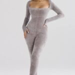 House of CB одећу 68JT881 исис минк тешки комбинезон за салонке од шенила