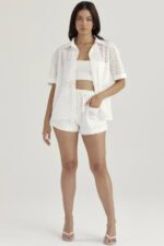 House of CB одећу 68JT914 мае беле бродерие англаисе шортс - Image 12