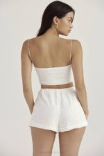 House of CB одећу 68JT914 мае беле бродерие англаисе шортс - Image 5