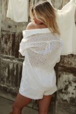 House of CB одећу 68JT914 мае беле бродерие англаисе шортс - Image 6