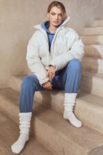 House of CB одећу 68JT977 панталоне за трчање од небо азурног флиса - Image 11