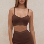 House of CB одећу 68JT986 еден шорц од чоколадног завоја