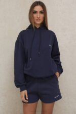 House of CB одећу 68JT994 ауден морнарски шортс од дреса - Image 7