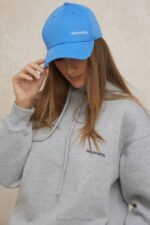 House of CB Прибор 68JT1060 девон плава бејзбол капа са копчом - Image 2