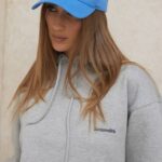 House of CB Прибор 68JT1060 девон плава бејзбол капа са копчом