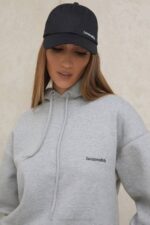 House of CB Прибор 68JT1063 девон црна бејзбол капа са копчом - Image 2