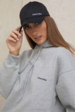 House of CB Прибор 68JT1063 девон црна бејзбол капа са копчом - Image 3