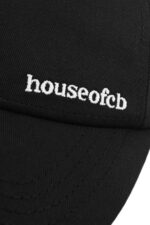House of CB Прибор 68JT1063 девон црна бејзбол капа са копчом - Image 7